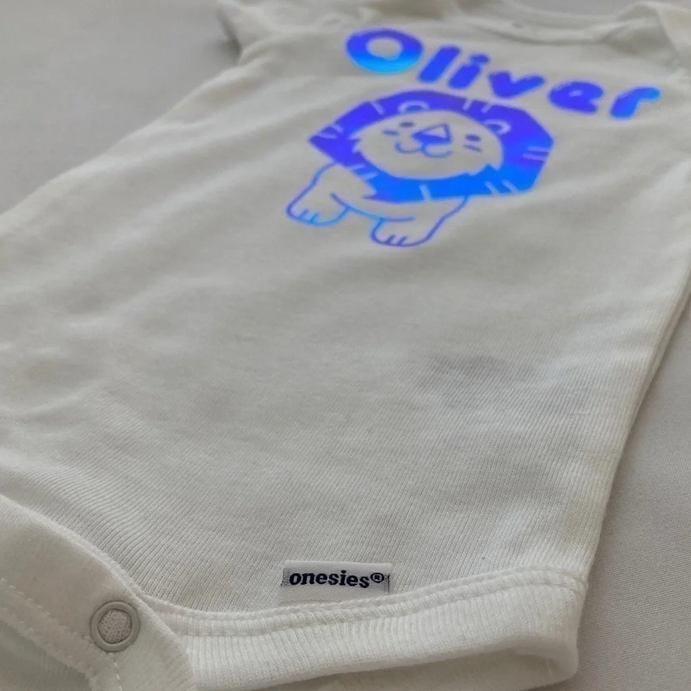 SALE Customized One-piece bodysuit with Holographic Lion